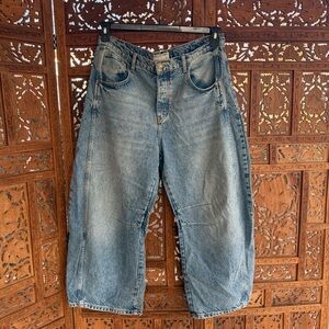 Free People Good Luck Barrel Jeans